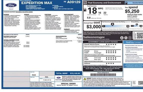 FORD EXPEDITION MAX 2024 1FMJK1J8XREA09129 image FORD EXPEDITION MAX 2024 1FMJK1J8XREA09129 image